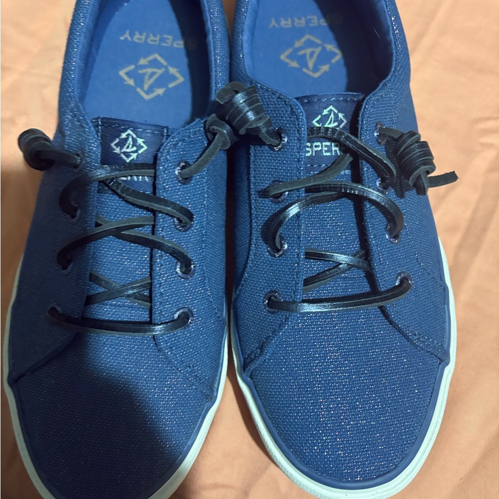 Sperry Navy Lace-Up Sneakers